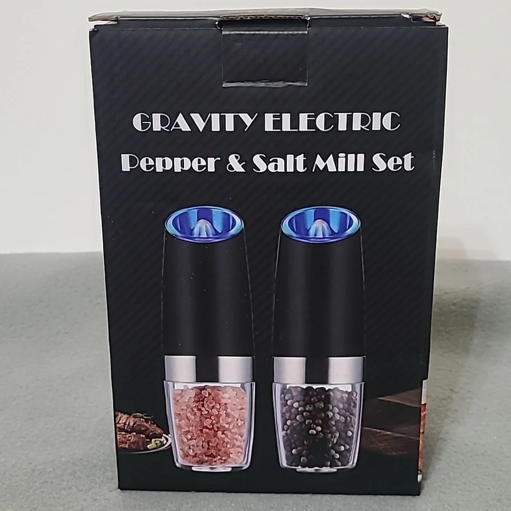 Gravity electric pepper and‎ salt mill set NEW IN BOX